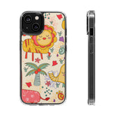 Jungle Animals - iPhone Clear Cases iPhone 14 Without gift packaging - phone cases